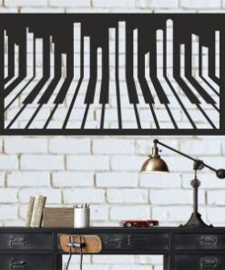 Piano Keyboard Unique Wall Art Music Room Recording Studio Business Custom Metal Signs