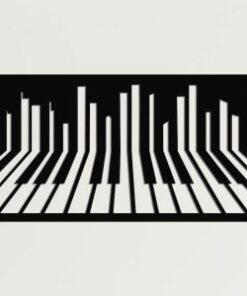 Piano Keyboard Unique Wall Art Music Room Recording Studio Business Custom Metal Signs