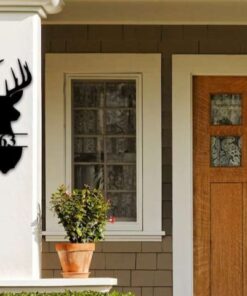 Deer Antler Home Address Outdoor Custom Metal Address Sign