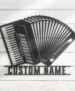 Accordion Musical Instrument Personalized Accordion Player Metal Sign