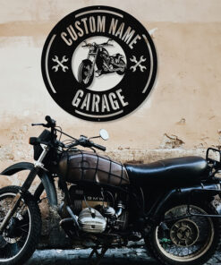 Custom Motorcycle Metal Name Plates