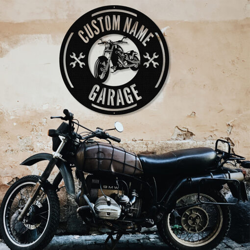 Custom Motorcycle Metal Name Plates