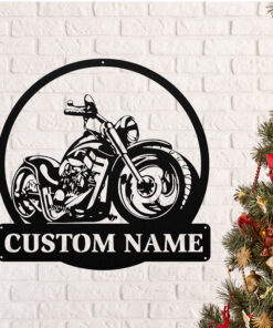 Custom Motorcycle Metal Wall Decor