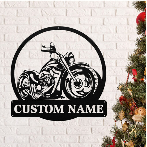 Custom Motorcycle Metal Wall Decor