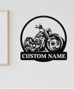 Custom Motorcycle Metal Wall Decor