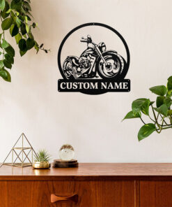 Custom Motorcycle Metal Wall Decor