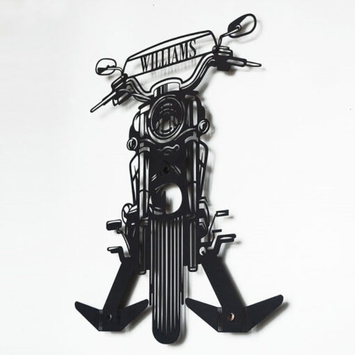 Personalized Motorcycle Helmet Holder Gift for Men