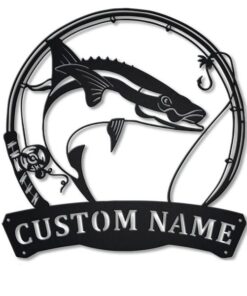 Cobia Fishing Custom Metal Sign Fish Decor