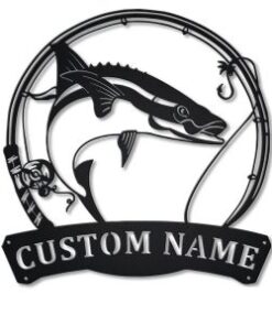 Cobia Fishing Custom Metal Sign Fish Decor