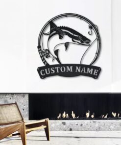 Cobia Fishing Custom Metal Sign Fish Decor