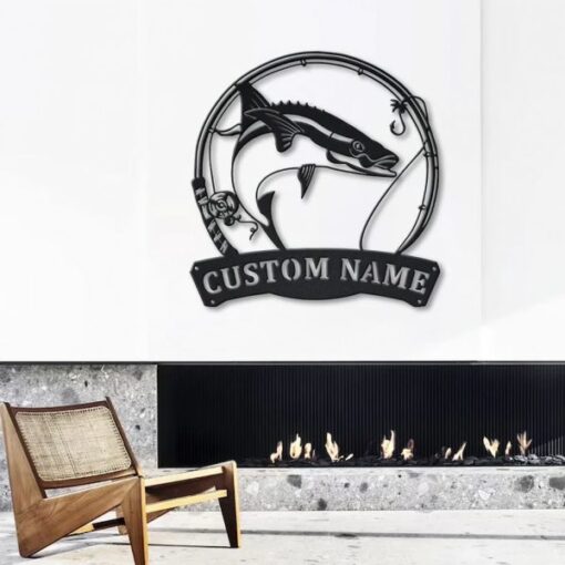 Cobia Fishing Custom Metal Sign Fish Decor