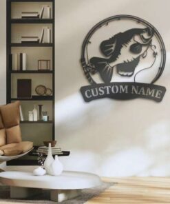 Crappie Fishing Custom Metal Sign Gift For Fishing Lover