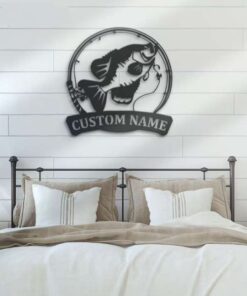 Crappie Fishing Custom Metal Sign Gift For Fishing Lover